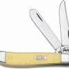 Case Knives Case Mini Trapper, Yellow Synthetic, CA-80029 -Case Knives shop CA 80029