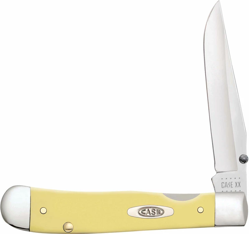 Case Knives Case Kickstart TrapperLock Knife 81094 Smooth Yellow SS 3154ACSS 3 Case Knives Case Kickstart TrapperLock Knife 81094 Smooth Yellow SS 3154ACSS