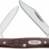 Case Knives Case Small Pen Knife, Brown Synthetic, CA-83 -Case Knives shop CA 83
