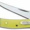 Case Knives: Case Yellow CV Small Texas Toothpick Knife, CA-91 -Case Knives shop CA 91