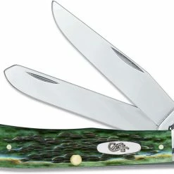 Case Knives: Case Pocket Worn Bermuda Green Trapper, CA-9720
