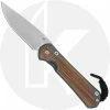 Chris Reeve Knives - Large Sebenza 31 Knife - L31-1212 - Stonewash Drop Point - Natural Canvas Micarta / Titanium -Case Knives shop CRK L31 1212 OPEN FRONT