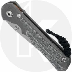 Chris Reeve Knives Chris Reeve Large Inkosi Knife S45VN Insingo W/Black Micarta Inlays, Sandblasted Handle -Case Knives shop CRK LIN 1028 CLOSED FRONT