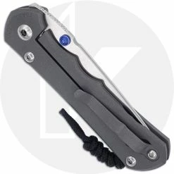 Chris Reeve Knives Chris Reeve Large Inkosi LIN1042 - Stonewash S45VN Tanto - Sandblast Ti - USA Made -Case Knives shop CRK LIN 1042 CLOSED BACK