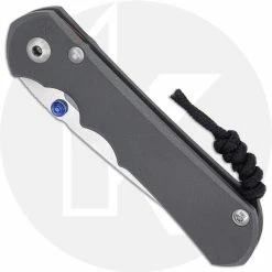 Chris Reeve Knives Chris Reeve Large Inkosi LIN1042 - Stonewash S45VN Tanto - Sandblast Ti - USA Made -Case Knives shop CRK LIN 1042 CLOSED FRONT