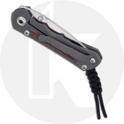 Chris Reeve Knives - Small Inkosi Knife - SIN-1014 - Stonewash Drop Point - Natural Canvas Micarta / Sandblast Titanium 7 Chris Reeve Knives - Small Inkosi Knife - SIN-1014 - Stonewash Drop Point - Natural Canvas Micarta / Sandblast Titanium -Case Knives shop CRK SIN 1014 CLOSED BACK