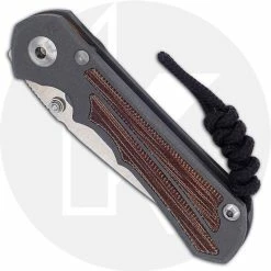 Chris Reeve Knives - Small Inkosi Knife - SIN-1014 - Stonewash Drop Point - Natural Canvas Micarta / Sandblast Titanium 6 Chris Reeve Knives - Small Inkosi Knife - SIN-1014 - Stonewash Drop Point - Natural Canvas Micarta / Sandblast Titanium -Case Knives shop CRK SIN 1014 CLOSED FRONT