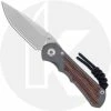 Chris Reeve Knives - Small Inkosi Knife - SIN-1014 - Stonewash Drop Point - Natural Canvas Micarta / Sandblast Titanium -Case Knives shop CRK SIN 1014 OPEN FRONT