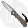 Chris Reeve Knives - Small Inkosi - Stonewash S45VN Insingo - Natural Canvas Micarta / Sandblast Titanium -Case Knives shop CRK SIN 1030 OPEN