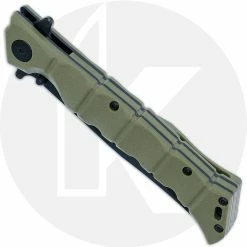 Cold Steel Knives Cold Steel Medium Luzon - Black Clip Point - Olive Drab GFN - 20NQL-ODBK 6 Cold Steel Knives Cold Steel Medium Luzon - Black Clip Point - Olive Drab GFN - 20NQL-ODBK -Case Knives shop CS 20NQL ODBK CLOSED FRONT