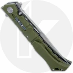 Cold Steel Knives Cold Steel Medium Luzon - Stonewash Clip Point - Olive Drab GFN - 20NQL-ODSW -Case Knives shop CS 20NQL ODSW CLOSED BACK