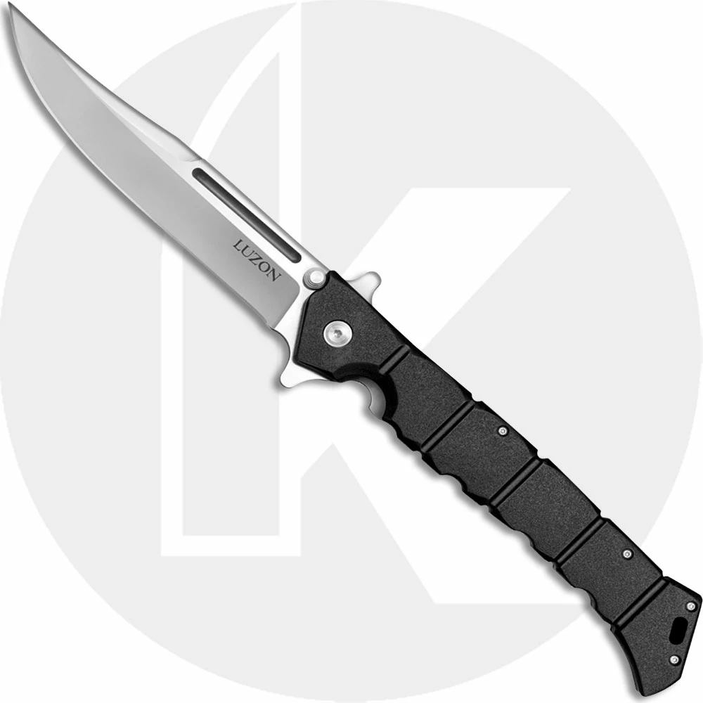 Cold Steel Knives Cold Steel 20NQX Luzon Mike Wallace Balisong Inspired Clip Point Flipper Knife Black GFN Handle 3 Cold Steel Knives Cold Steel 20NQX Luzon Mike Wallace Balisong Inspired Clip Point Flipper Knife Black GFN Handle