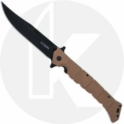 Cold Steel Knives Cold Steel Large Luzon - Black Clip Point - Desert Tan GFN - 20NQX-DTBK