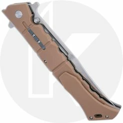 Cold Steel Knives Cold Steel Large Luzon - Satin Clip Point - Desert Tan GFN - 20NQX-DTST -Case Knives shop CS 20NQX DTST CLOSED BACK