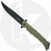 Cold Steel Knives Cold Steel Large Luzon - Black Clip Point - Olive Drab GFN - 20NQX-ODBK -Case Knives shop CS 20NQX ODBK OPEN