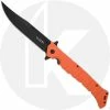 Cold Steel Knives Cold Steel Large Luzon - Black Clip Point - Orange GFN - 20NQX-ORBK -Case Knives shop CS 20NQX ORBK OPEN