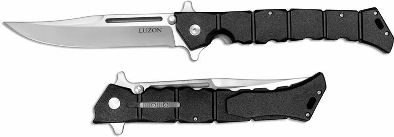 Cold Steel Knives Cold Steel 20NQX Luzon Mike Wallace Balisong Inspired Clip Point Flipper Knife Black GFN Handle 4 Cold Steel Knives Cold Steel 20NQX Luzon Mike Wallace Balisong Inspired Clip Point Flipper Knife Black GFN Handle - Image 2