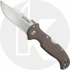 Cold Steel Knives Cold Steel 31A Bush Ranger Open On Withdrawal Clip Point Folder With Brown G10 Handle
