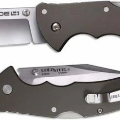 Cold Steel Knives Cold Steel 58PC Code 4 Knife S35VN Clip Point Gray Aluminum Tri-Ad Lock Folder -Case Knives shop CS 58PC