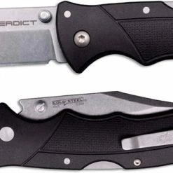 Cold Steel Knives Cold Steel Verdict FL-C3CPSS - Stonewash 4116SS Clip Point - Black GFN - Tri-Ad Lock Folder