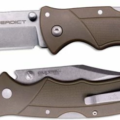 Cold Steel Knives Cold Steel Verdict FL-C3CPSSFDE - Stonewash 4116SS Clip Point - FDE GFN - Tri-Ad Lock Folder