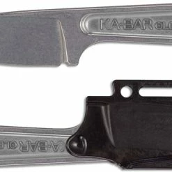 Ka-Bar Knives KABAR Wrench Knife 1119 - Single Piece Stonewash Stainless Steel - Drop Point Blade - USA Made