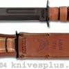 Ka-Bar Knives KABAR Knife, US Navy With Leather Sheath, KA-1225 -Case Knives shop KA 1225