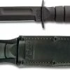 Ka-Bar Knives KA-BAR Short Black KABAR Utility, Plain Edge, Leather KA-1256, -Case Knives shop KA 1256
