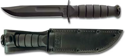 Ka-Bar Knives KA-BAR Short Black KABAR Utility, Plain Edge, Leather KA-1256, 3 Ka-Bar Knives KA-BAR Short Black KABAR Utility, Plain Edge, Leather KA-1256,