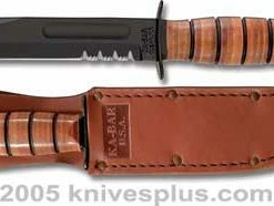 KA-BAR Knives: KABAR Short Fighting-Utility Knife, USA Part Serrated, KA-1261