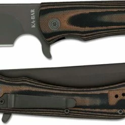 Ka-Bar Knives KABAR Mark 98-R Folder 3067 - Value Priced EDC - Black Cleaver Blade - Multicolor G10 - Flipper Folder