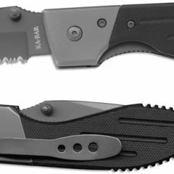 Ka-Bar Knives KABAR Warthog Tanto Folder, Part Serrated, KA-3075