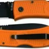 KA-BAR Knives: KABAR Dozier Folding Hunter, Orange Handle, KA-4062BO -Case Knives shop KA 4062BO