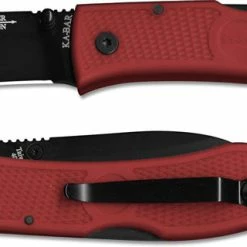Ka-Bar Knives KABAR 4062RD Dozier Folding Hunter EDC Drop Point Red Zytel Lockback Knife