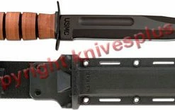 KA-BAR Knives: KABAR USMC Fighting-Utility Knife With Synthetic Sheath, KA-5017