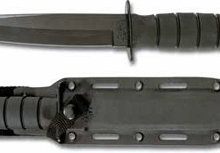 Ka-Bar Knives KA-5054, KA-BAR Short Black KA-BAR Tanto, Synthetic Sheath