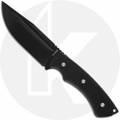 Ka-Bar Knives KABAR IFB Drop Point 5350 - Value Priced Fixed Blade - Black Drop Point - Black G10 - MOLLE Compatible Sheath
