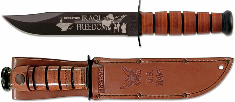 Ka-Bar Knives KABAR 9131 US Navy Iraqi Freedom Commemorative Knife 3 Ka-Bar Knives KABAR 9131 US Navy Iraqi Freedom Commemorative Knife