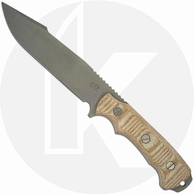 Hinderer Knives Field TAC 6 - Harpoon Spear Point - Working Finish - Nitro-V - Natural Micarta - Kydex Sheath 3 Hinderer Knives Field TAC 6 - Harpoon Spear Point - Working Finish - Nitro-V - Natural Micarta - Kydex Sheath