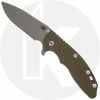 Hinderer Knives XM-18 3.5 Inch Knife - Spear Point - Working Finish - 20CV - Tri Way Pivot - OD Green G-10 / Battle Bronze Ti