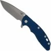 Hinderer Knives XM-18 3.5 Inch Knife - Spanto - Working Finish - S45VN - Tri Way Pivot - Battle Blue - Blue / Black G-10 -Case Knives shop RH XM18119 OPEN FRONT