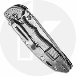 Hinderer Knives XM-18 3.5 Inch Knife - Slicer - Stonewash Finish - 20CV - Tri Way Pivot - Black G-10 -Case Knives shop RH XM18132 CLOSED BACK