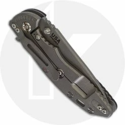 Hinderer Knives XM-18 3.5 Inch Knife - Slicer - Working Finish - 20CV - Tri Way Pivot - Black G-10 -Case Knives shop RH XM18135 CLOSED BACK