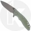 Hinderer Knives XM-18 3.5 Inch Knife - Spear Point - Working Finish - 20CV - Tri Way Pivot - Translucent G-10 / Battle Blue Ti -Case Knives shop RH XM18151 OPEN FRONT