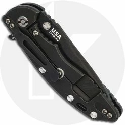 Hinderer Knives XM-18 3.5 Inch Knife - Spear Point - Battle Black - 20CV - Tri Way Pivot - Grey G-10 / Battle Black Ti 7 Hinderer Knives XM-18 3.5 Inch Knife - Spear Point - Battle Black - 20CV - Tri Way Pivot - Grey G-10 / Battle Black Ti -Case Knives shop RH XM18158 CLOSED BACK