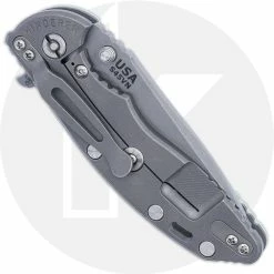 Hinderer Knives XM-18 3.5 Inch Knife - Spear Point - Working Finish - S45VN - Tri Way Pivot - Translucent G-10 -Case Knives shop RH XM18179 CLOSED BACK