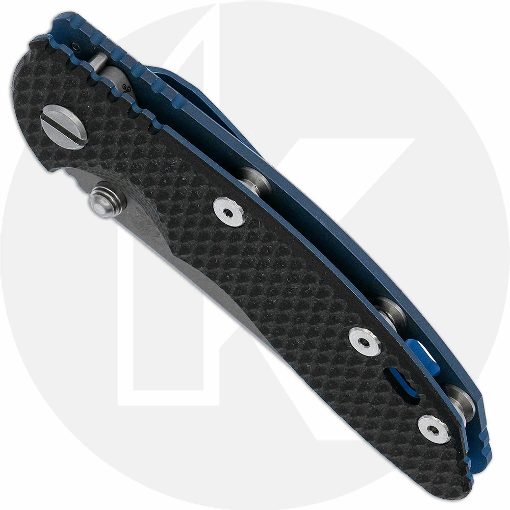 Hinderer Knives XM-18 3 Inch Knife - Slicer Non-Flipper - Working Finish - 20CV - Tri Way Pivot - Black G-10 / Battle Blue Ti 4 Hinderer Knives XM-18 3 Inch Knife - Slicer Non-Flipper - Working Finish - 20CV - Tri Way Pivot - Black G-10 / Battle Blue Ti - Image 2