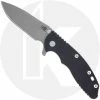Hinderer Knives XM-18 3.5 Inch Knife - Spanto - Working Finish - S45VN - Tri Way Pivot - Black G-10 / Battle Bronze Ti -Case Knives shop RH XM18BLACK spanto triway OPEN FRONT
