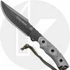 TOPS Knives Alaskan Harpoon Knife AH906 - Black Traction Coated 1095 - Black Micarta -Case Knives shop TK AH906 MAIN