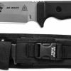 TOPS Knives Air Wolfe Knife AIR-01 - Tactical Gray 1095 Clip Point - Black G10